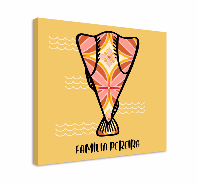 Quadro com nome Bacalhau com nome personalizado - TenStickers