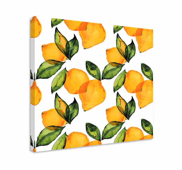 Quadro de flores Estilo mediterrâneo de limão - TenStickers