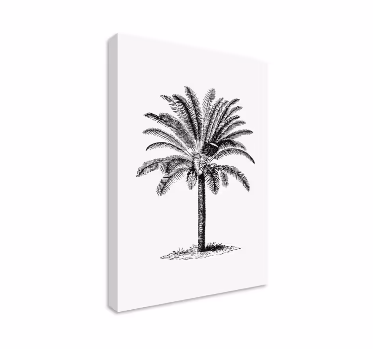Quadro com árvores Quadro decorativo palmeira - TenStickers