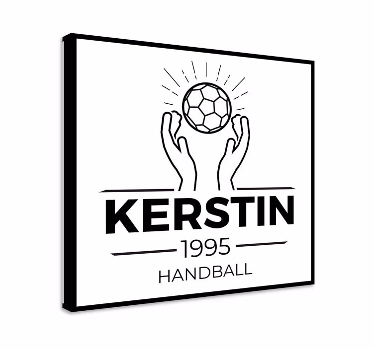 Quadro juvenil design personalizado de handebol - TenStickers