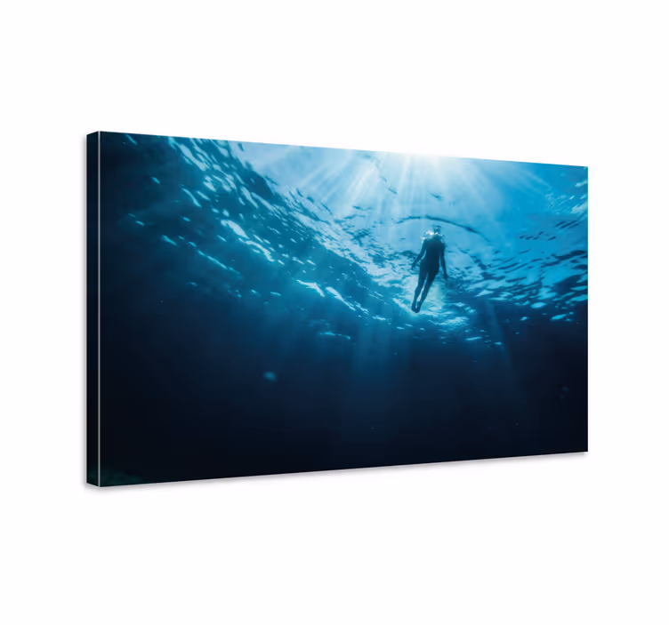 Quadro mergulho no mar aberto - TenStickers