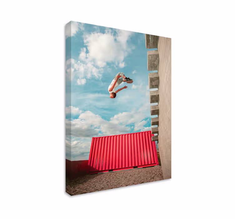 Quadro decorativo backflip parkour - TenStickers