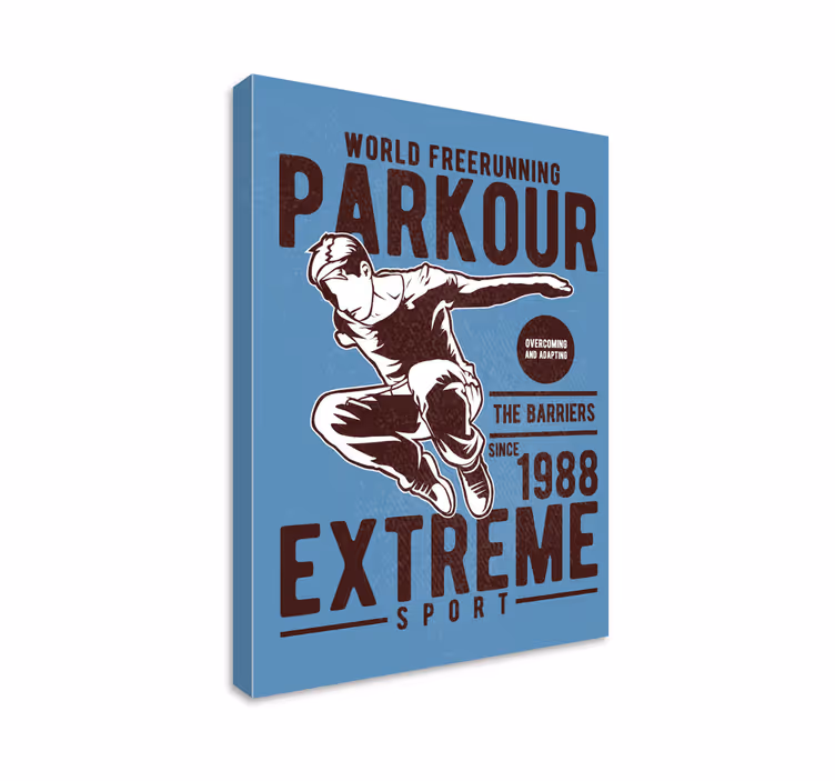 Poster decorativo vintage Parkour - TenStickers