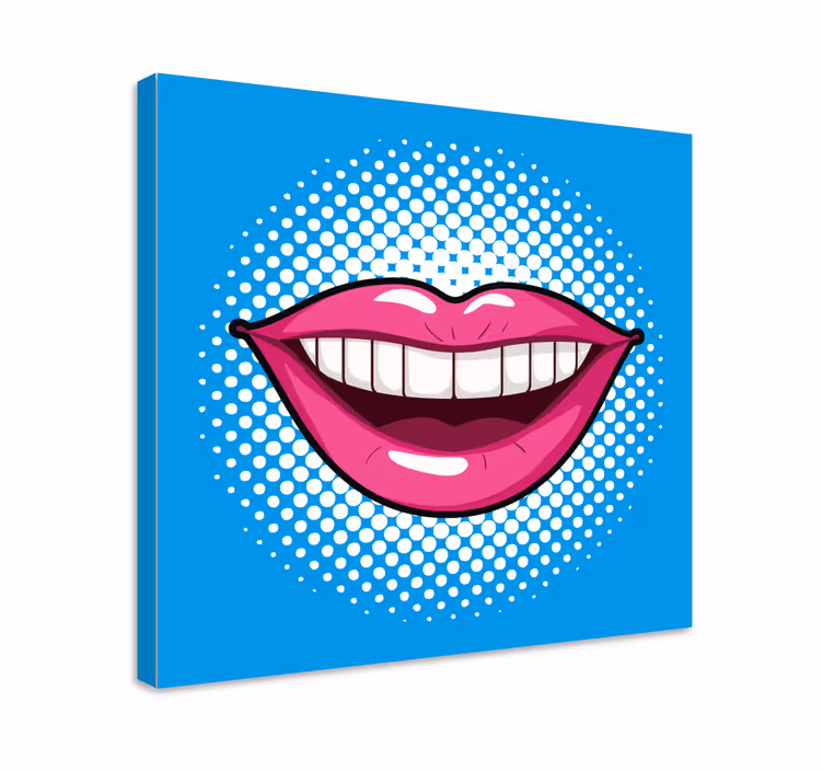 Quadro de boca no estilo pop art - TenStickers