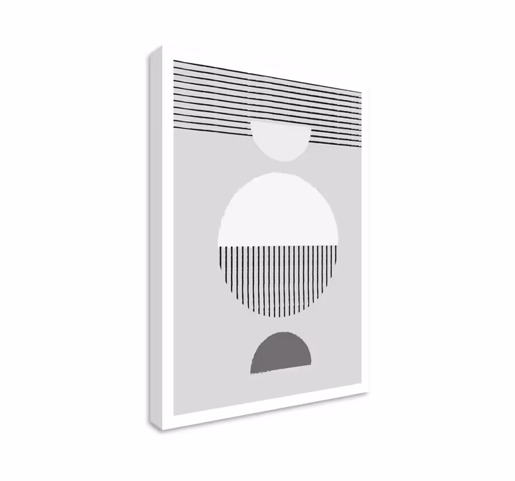Quadro sala de jantar círculo estilo nórdico - TenStickers