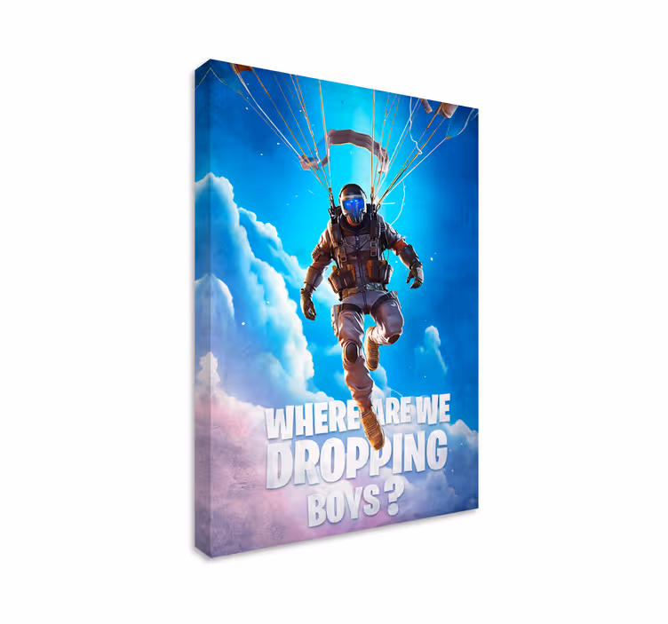 Quadro videogame onde estamos a cair? - TenStickers