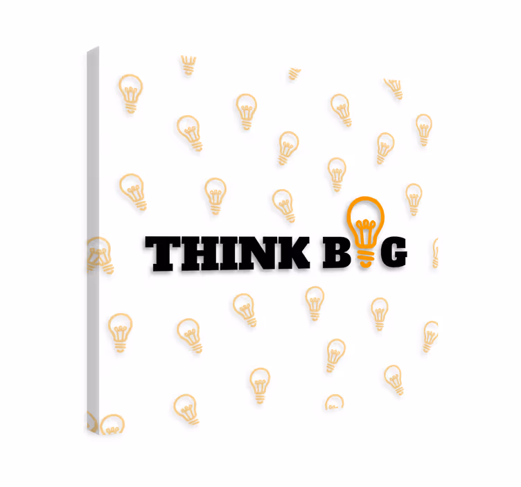 Quadro frase motivacional esta é uma frase de exemplo.Esta é uma  - TenStickers