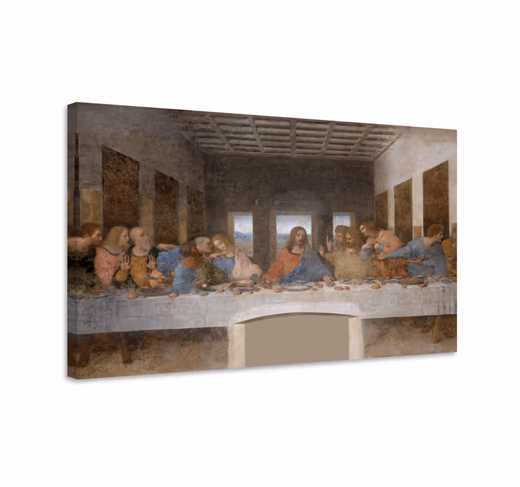 Quadro arte a Última Ceia de Leonardo da Vicni - TenStickers