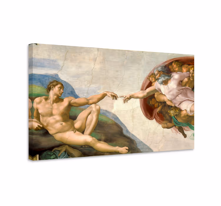 Quadro de arte criação do quadro de Adão - TenStickers