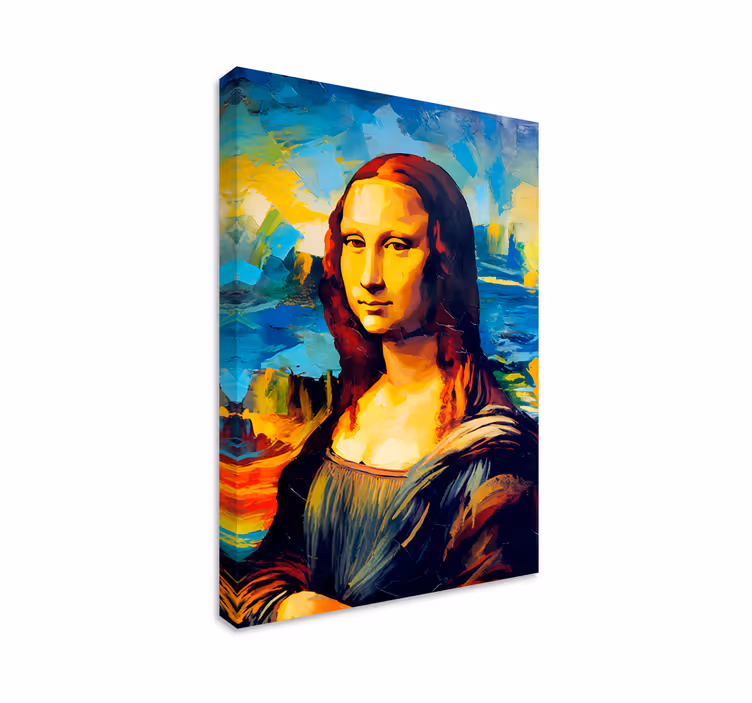 Quadro Mona Lisa estilo impressionista - TenStickers