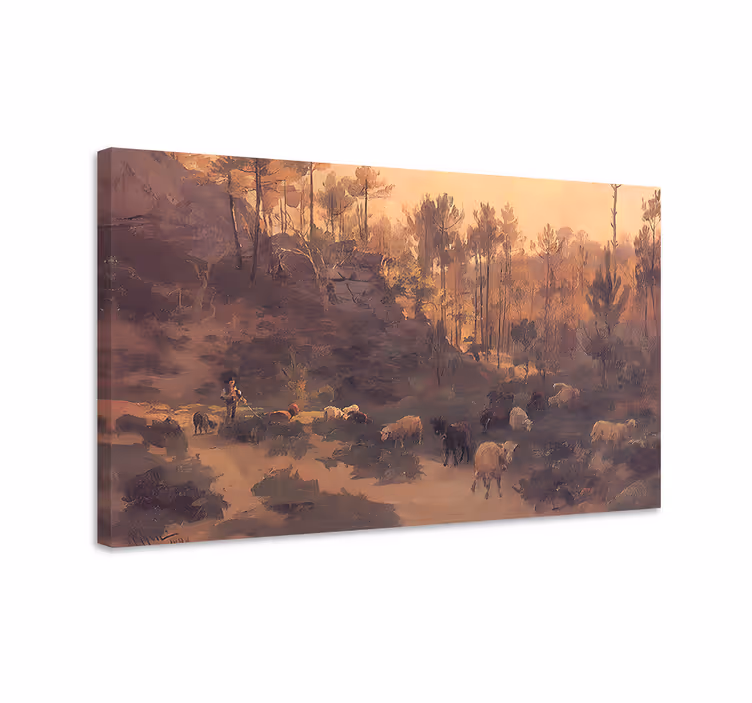 Quadro de arte Um rebanho em Sintra - TenStickers