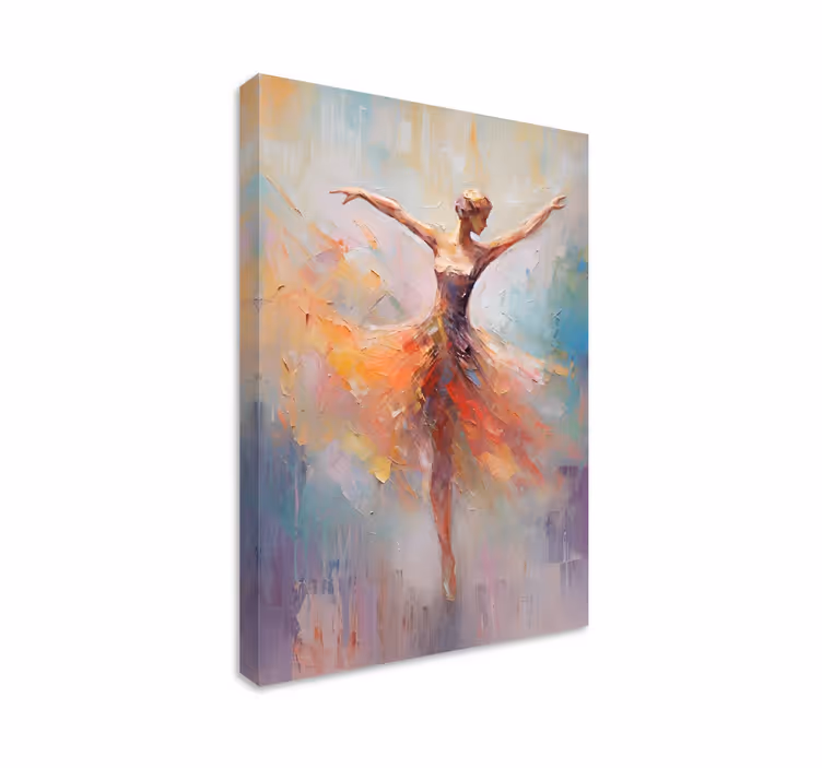 Quadro de arte bailarina - TenStickers