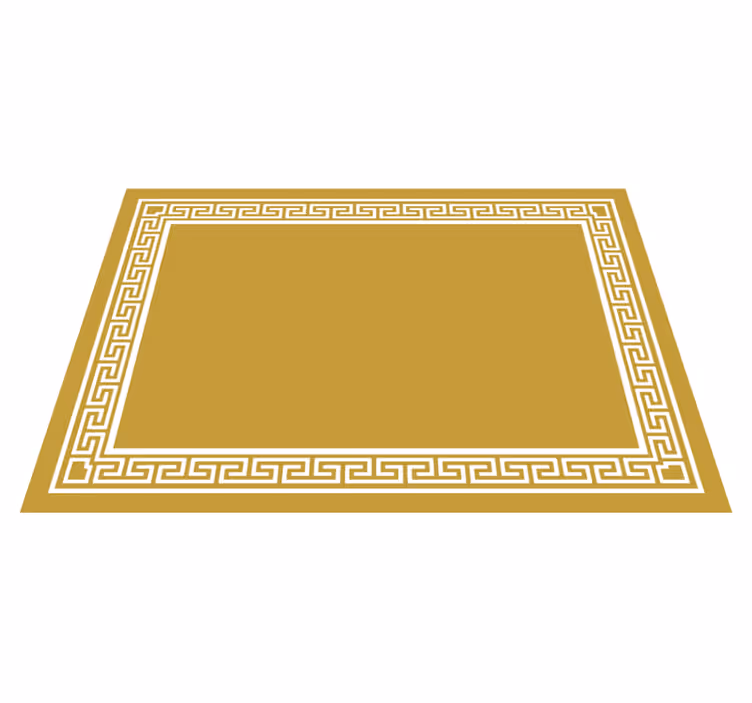 Tapete vinílico amarelo design grego - TenStickers