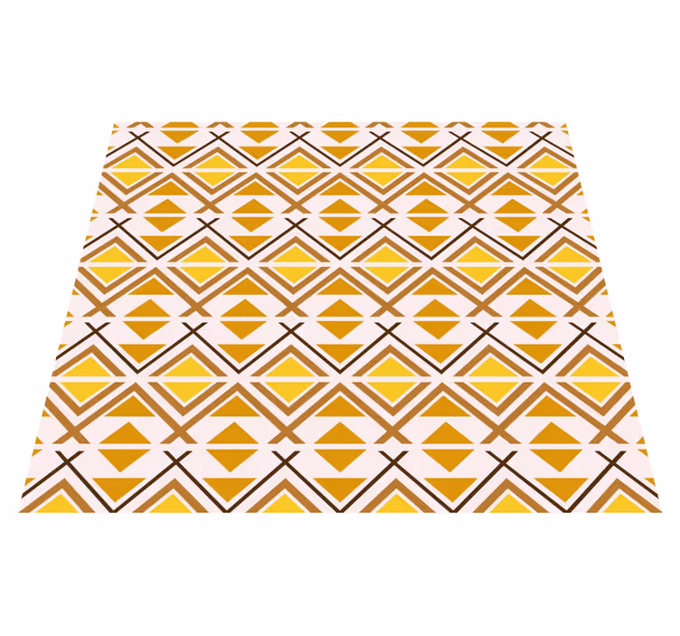 Tapete vinílico amarelo design gráfico geométrico - TenStickers