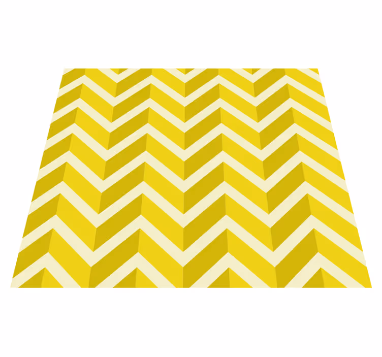 Tapete vinílico amarelo desenho de seta geométrica - TenStickers