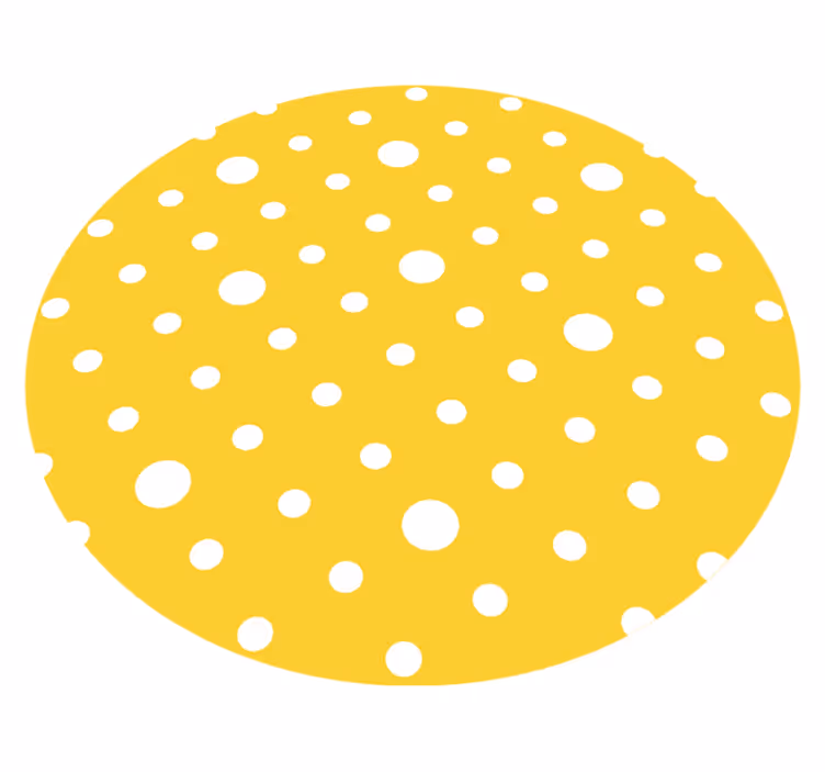 Tapete vinílico amarelo de bolinhas - TenStickers