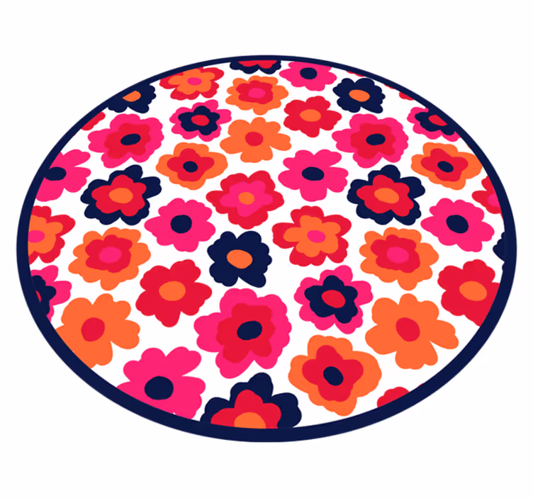 Tapete vinílico flores e plantas papoula vermelha - TenStickers