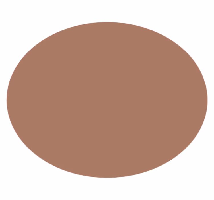 Tapete vinílico redondo mocha mousse - TenStickers