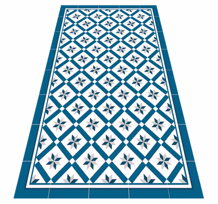 Tapete vinílico cozinha azul hidráulico - TenStickers
