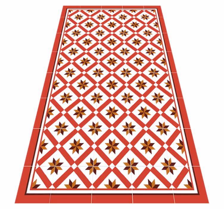 Tapete vinílico cozinha vermelho hidráulico - TenStickers
