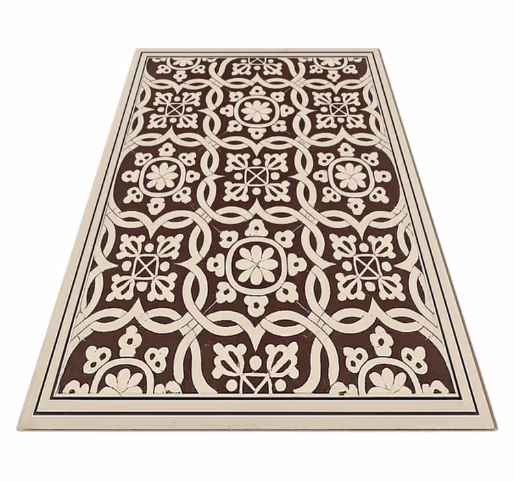 Tapete vinílico sala de estar azulejos orgânicos - TenStickers