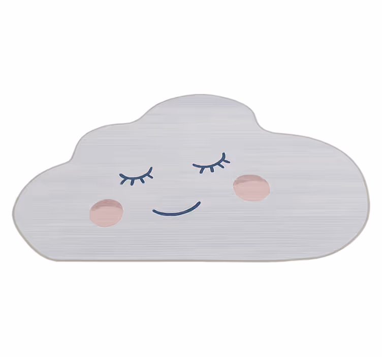 Tapete em vinil infantil design de nuvem cochilando - TenStickers