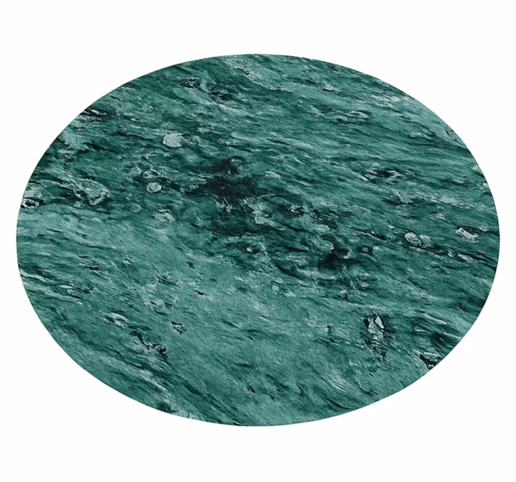 Tapete vinílico verde efeito mármore elegante - TenStickers