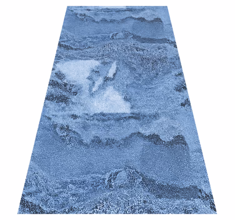 Tapete de vinil mármore textura azul profunda - TenStickers
