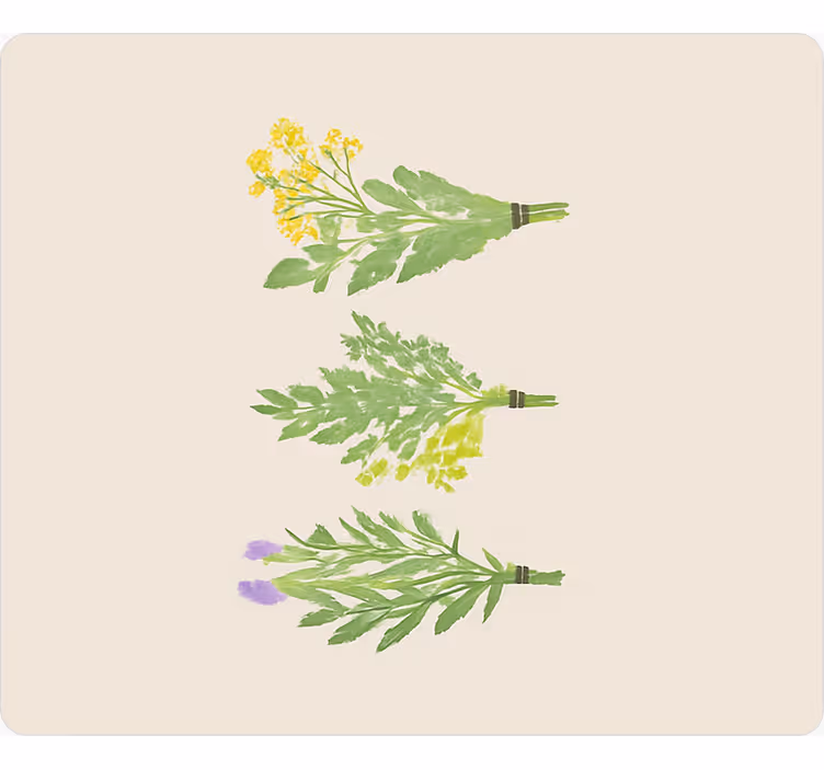 Tapete vinílico cozinha flores simples e elegantes - TenStickers
