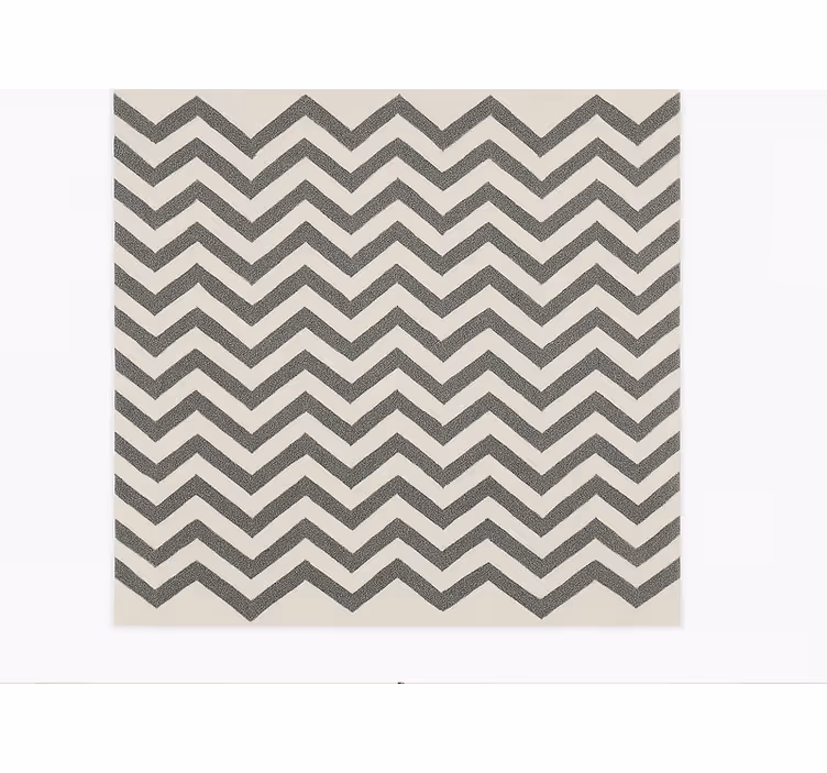 Tapete vinílico para sala de jantar padrão ziguezague chevron - TenStickers