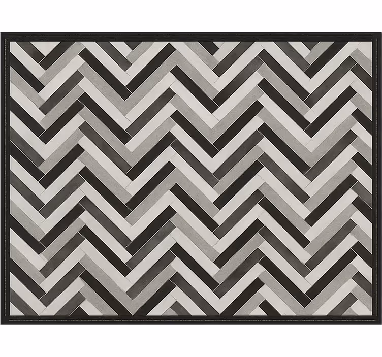 Tapete vinílico para sala de jantar estilo parquet monocromático - TenStickers
