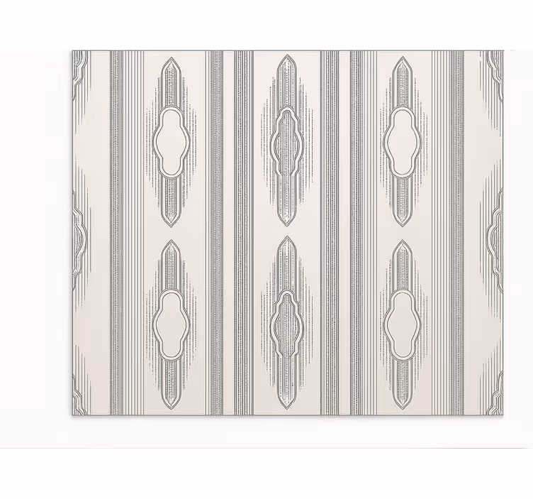 Tapete vinílico para sala de jantar geometria étnica intrincada - TenStickers