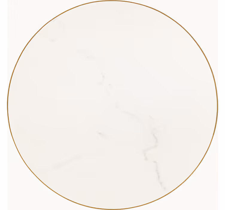 Tapete vinílico para sala de jantar veio de mármore branco - TenStickers