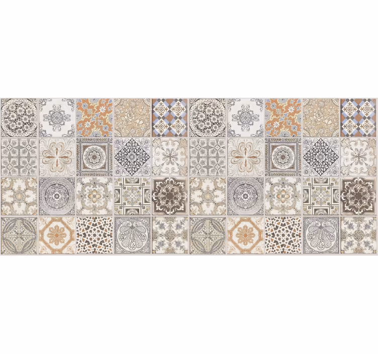 Tapete vinílico mosaico azulejos persas crearreda - TenStickers
