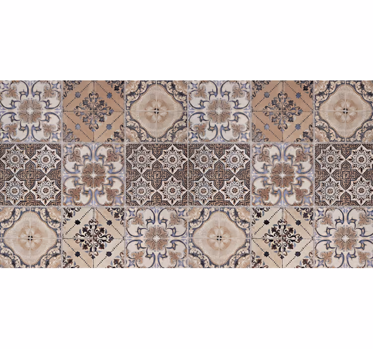 Tapete vinílico azulejos cozinha rust baroni - TenStickers