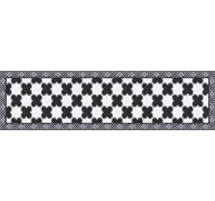 Tapete vinílico azulejos xadrez de mármore - TenStickers