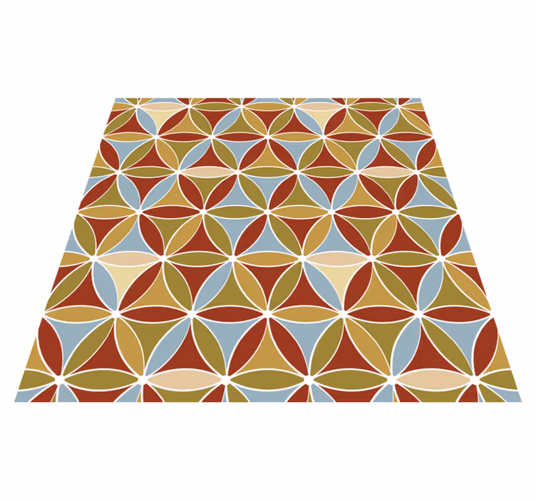 Tapete vinílico sala de estar com padrão prismático vibrante - TenStickers