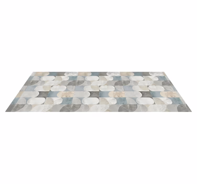 Tapete vinílico cozinha mosaico de pílulas moderno - TenStickers