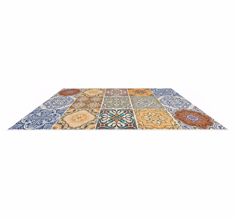 Tapete vinílico cozinha mosaico mediterrâneo eclético - TenStickers