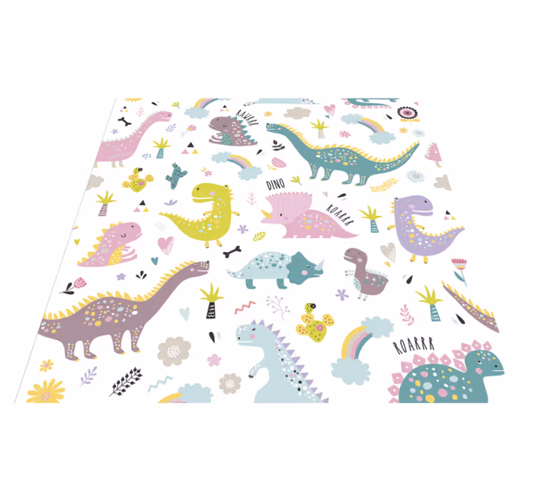 Tapete vinílico de animais dinossauro kallax - TenStickers