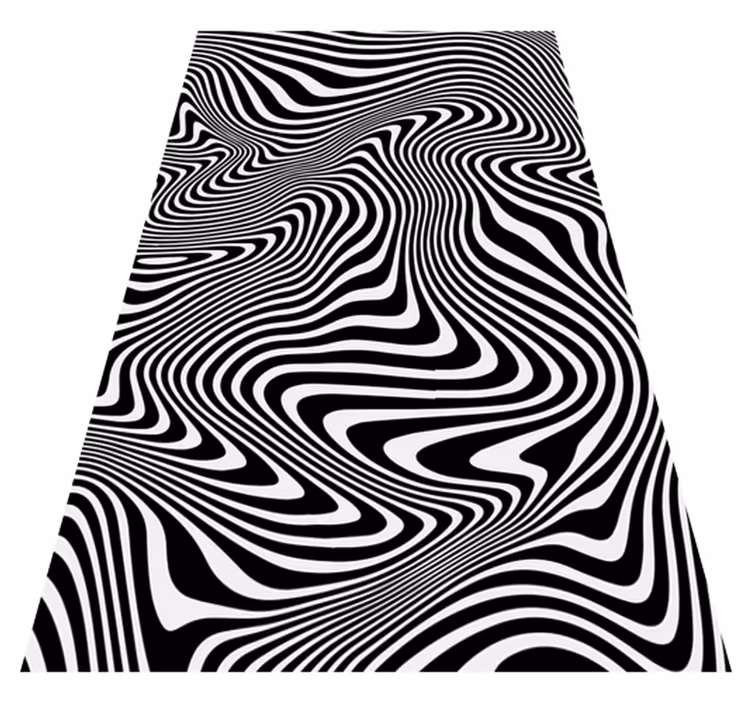 Tapete vinílico de animais efeito 3d zebra - TenStickers