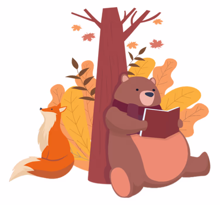 Tapete vinílico de animais Árvore com animais - TenStickers