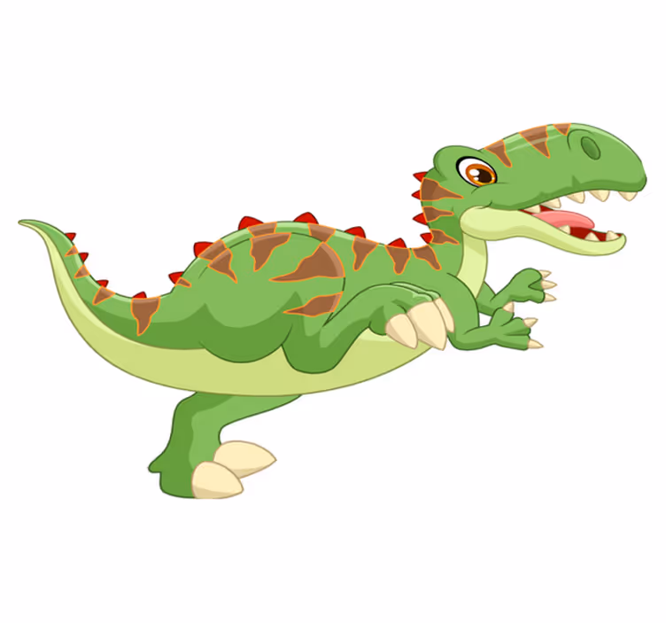 Tapete vinílico de animais dinossauro amigável - TenStickers