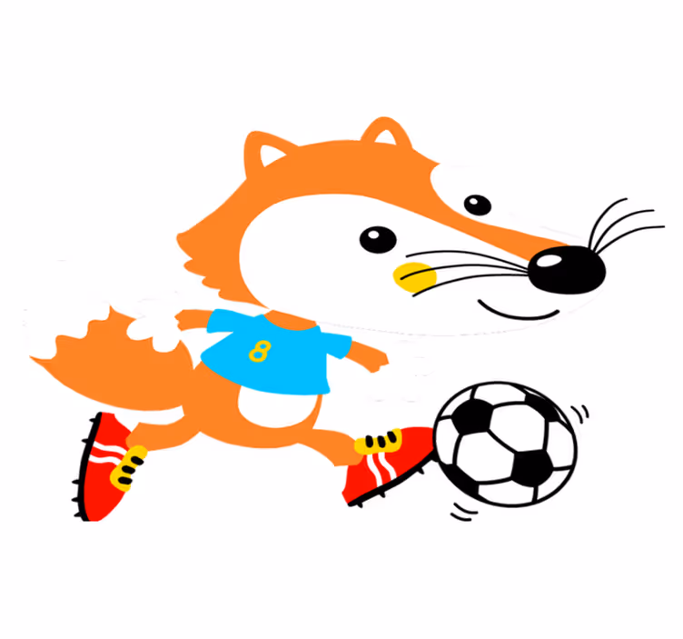Tapete vinílico de animais raposa fantástica - TenStickers