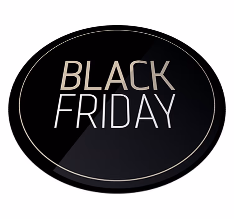 Tapete em vinil black friday adesivo elegante promoção - TenStickers