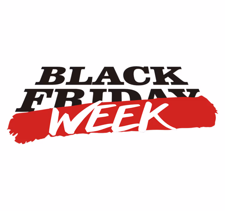 Tapete em vinil black friday semana da black friday - TenStickers