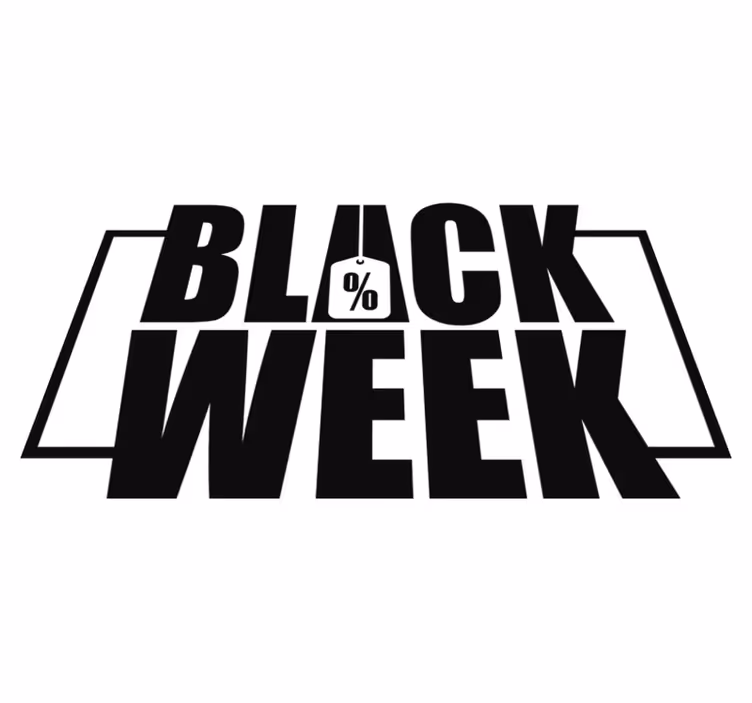 Tapete em vinil black friday para vitrine - TenStickers
