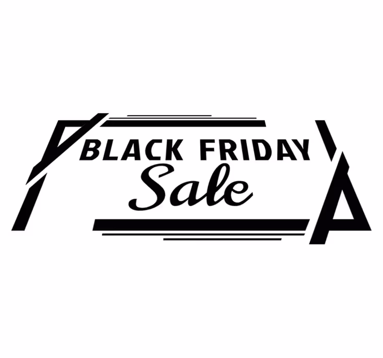 Tapete em vinil black friday promoção em caixa - TenStickers