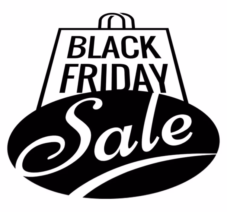 Tapete em vinil black friday com desconto especial - TenStickers