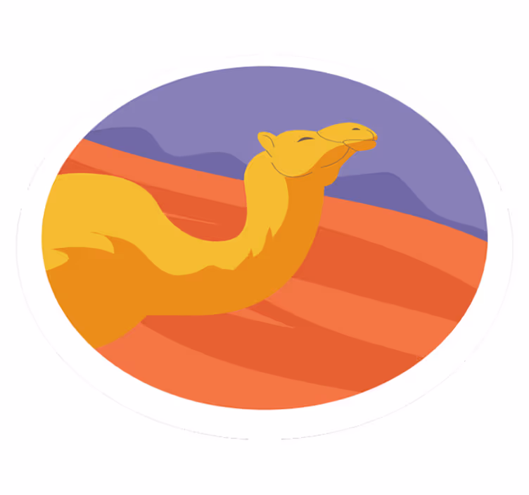 Tapete vinílico de animais do deserto - TenStickers